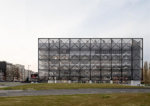 Simulation of the building’s façade. © sau-msi.brussels (Baukunst-Bruther)