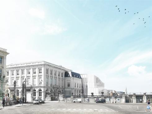 Simulation of the future building. © sau-msi.brussels