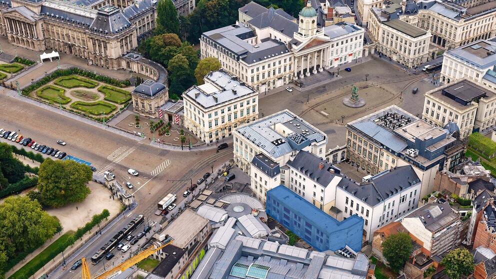 The building which will be replaced by Le Chat Cartoon Museum. © sau-msi.brussels (Simon Schmitt - www.globalview.be)