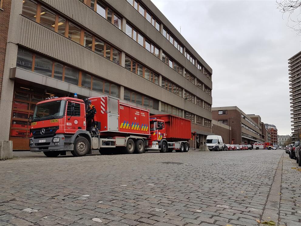 The SIAMU-DBDMH fire station on Avenue de l’Héliport. © sau-msi.brussels (P.Sa.)