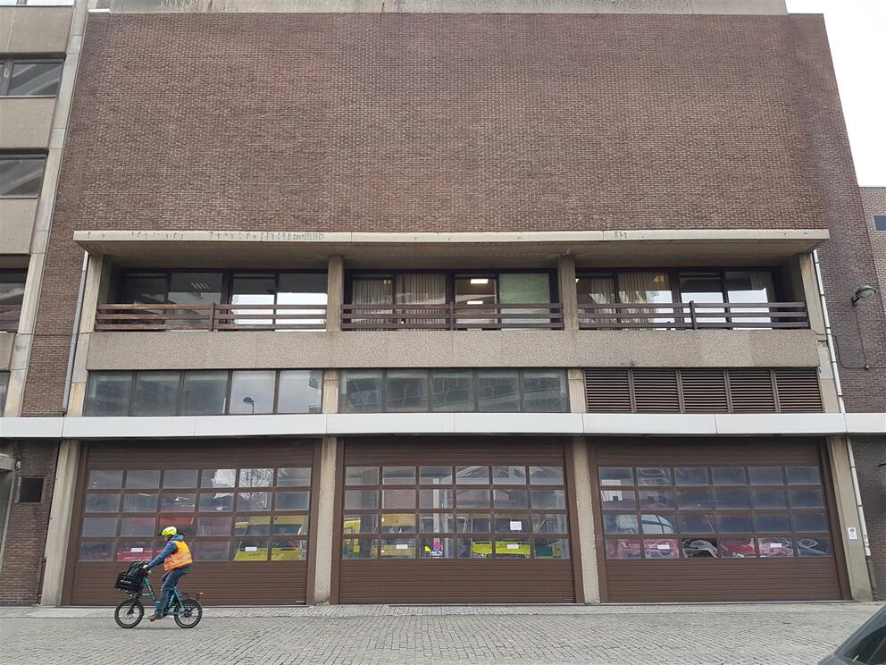 The ambulance garage, Avenue de l’Héliport. © sau-msi.brussels (P.Sa.)