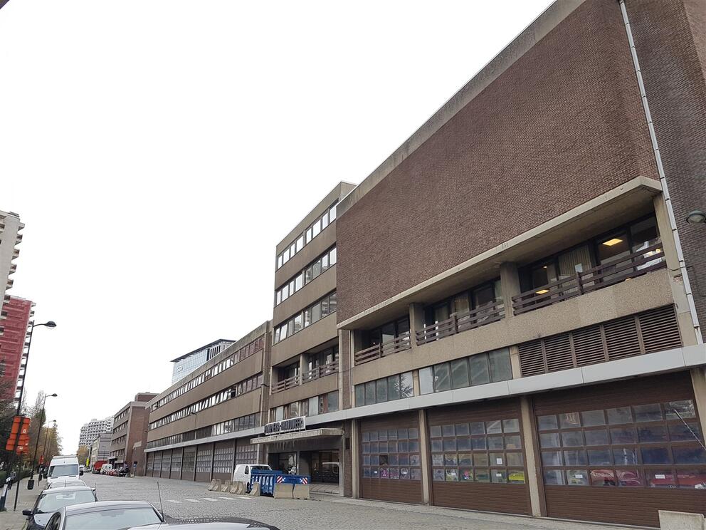 The fire station’s main entrance, Avenue de l’Héliport. © sau-msi.brussels (P.Sa.)