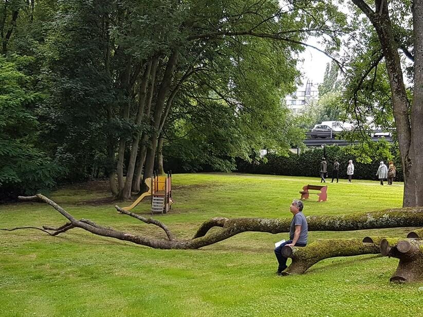 The first opening of Evenepoel Temporary Park to local residents in June 2021. © sau-msi.brussels (P.Sa.) The first opening of Evenepoel Temporary Park to local residents in June 2021. © sau-msi.brussels (P.Sa.)