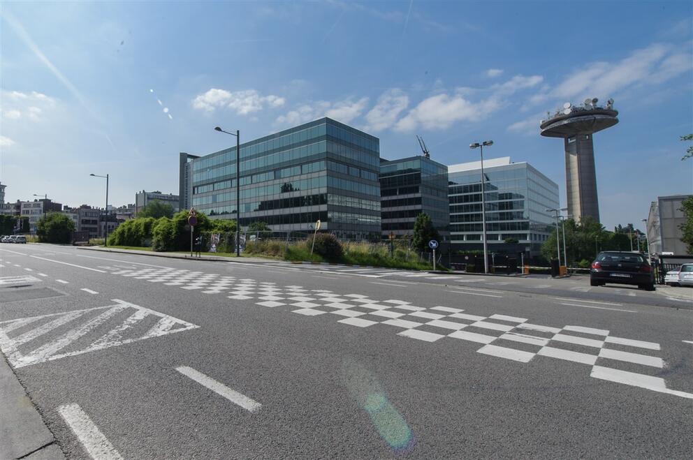 Land belonging to the SAU-MSI at the entrance to the Reyers site, on the RTBF side.