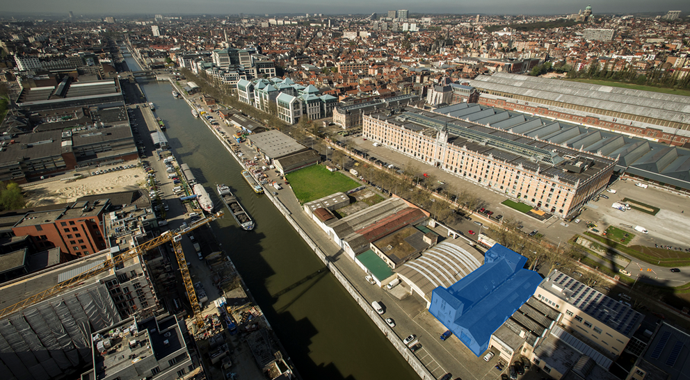 The site of the future integrated centre for vulnerable drug users. © sau-msi.brussels (Reporters)