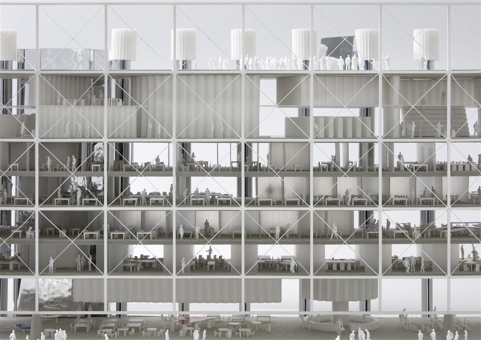 Frame, future media house of mediapark.brussels. © Baukunst-Bruther