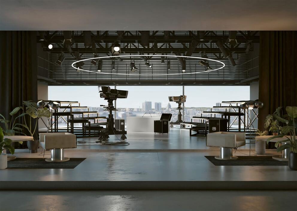  Frame, future media house of mediapark.brussels. 