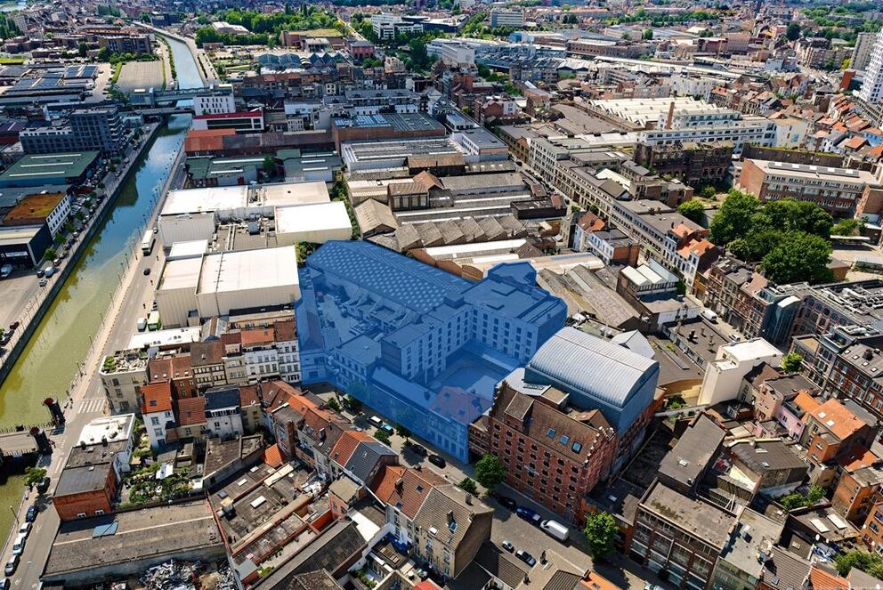 The current situation at 13-15 and 17-19 rue de Manchester. © sau-msi.brussels (Simon Schmitt - www.globalview.be)